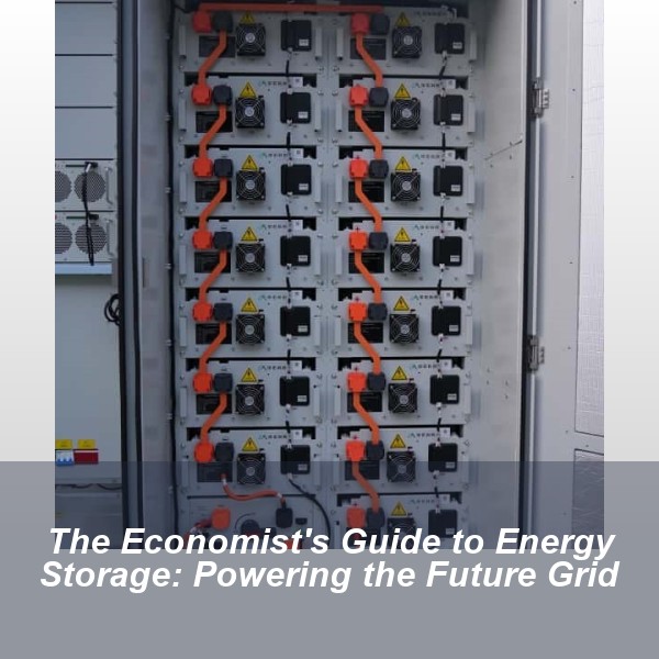 The Economist's Guide to Energy Storage: Powering the Future Grid